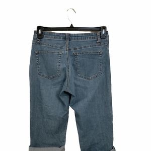 Merona Crop Short Bermuda capri  Size 4 R Denim 5 pockets Used women's summer